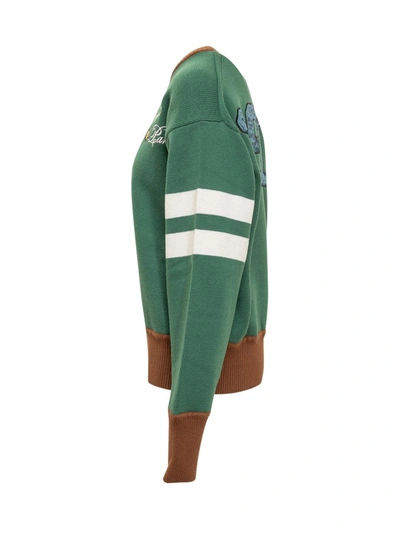Shop Kenzo Party Sweater In Green