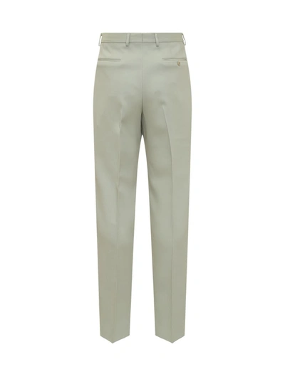 Shop Lanvin New Straight Pants In Green