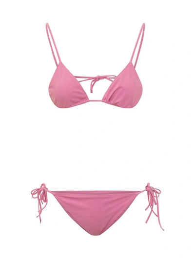 Shop Lido Self Tie Bikini In Pink