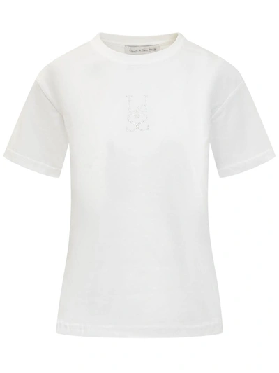 Shop Ludovic De Saint Sernin Crystal T-shirt In White