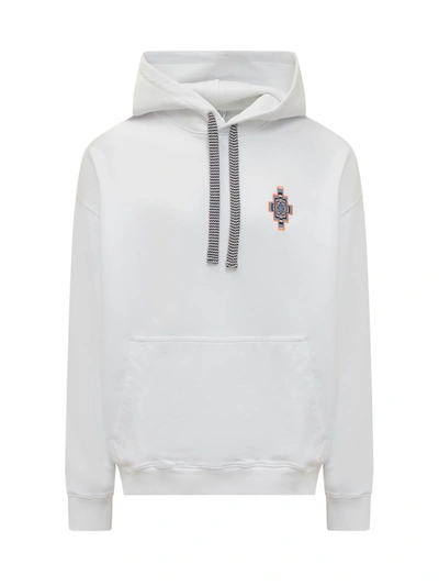 Shop Marcelo Burlon County Of Milan Optical Cross Hoodie In White