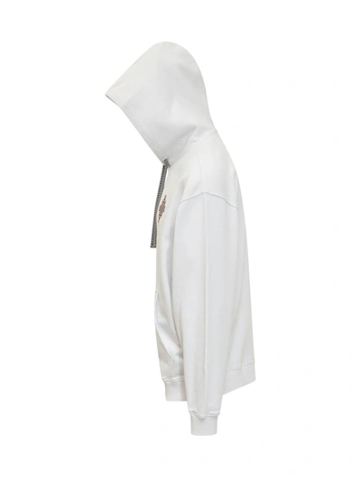 Shop Marcelo Burlon County Of Milan Optical Cross Hoodie In White