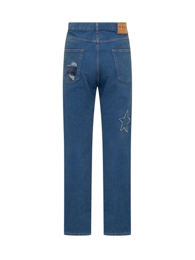 Shop Marni Jeans 5 Pockets In Blue