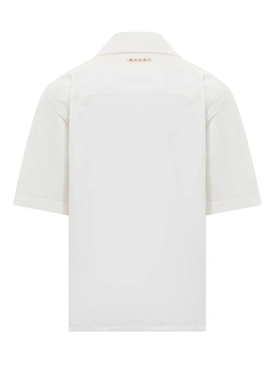 Shop Marni Shirt With Print In White