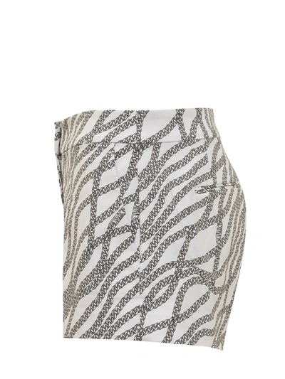 Shop Michael Michael Kors Shorts With Print In White