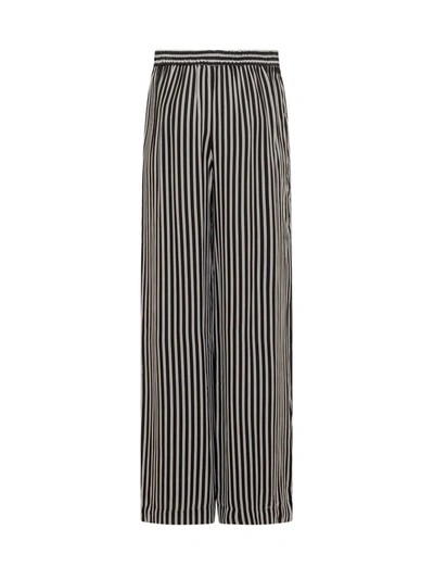 Michael Michael Kors Women's Vintage Stripe Straight-leg Pants In Black