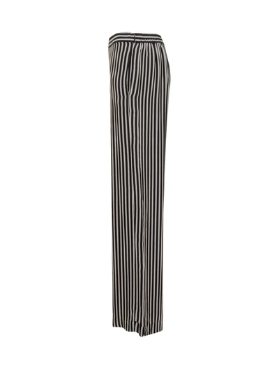 Michael Michael Kors Women's Vintage Stripe Straight-leg Pants In Black