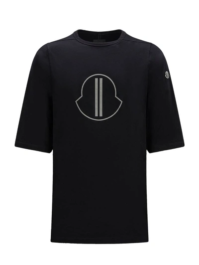 Shop Moncler Genius Moncler + Rick Owens Level Short Sleeves T-shirt Clothing In Black