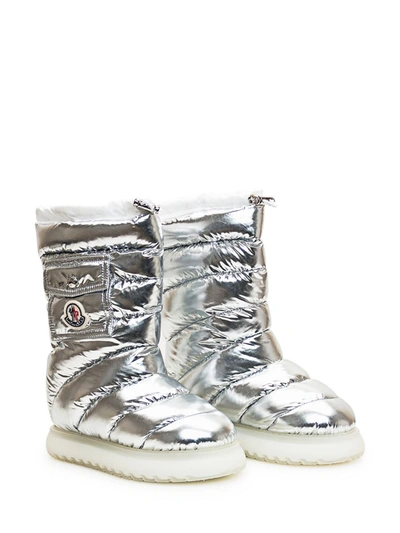 Shop Moncler Gaia Pocket Mid Boots In Silver