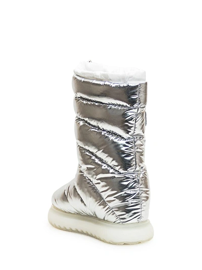 Shop Moncler Gaia Pocket Mid Boots In Silver
