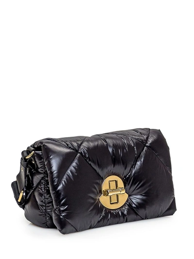 Shop Moncler Puf Shoulder Bag In Black