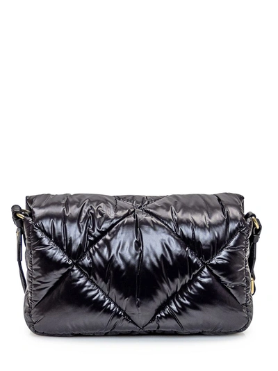 Shop Moncler Puf Shoulder Bag In Black