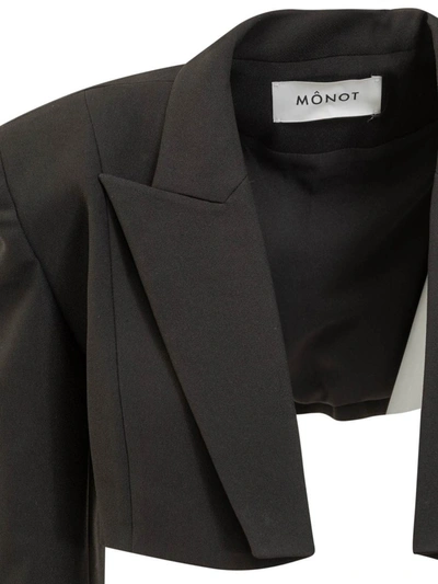 Shop Monot Crop Jacket In Black