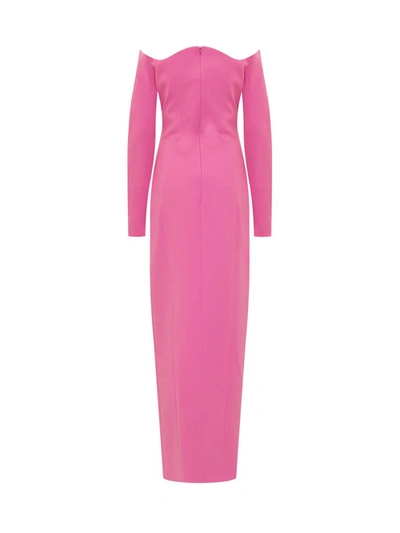 Shop Monot Long Sleeve Dress In Pink