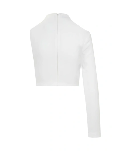Monot Circle Cut-out Top In White