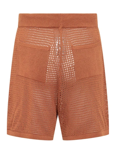 Shop Nanushka Cool Shorts In Brown