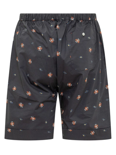 Shop Nick Fouquet Patterned Shorts In Blue