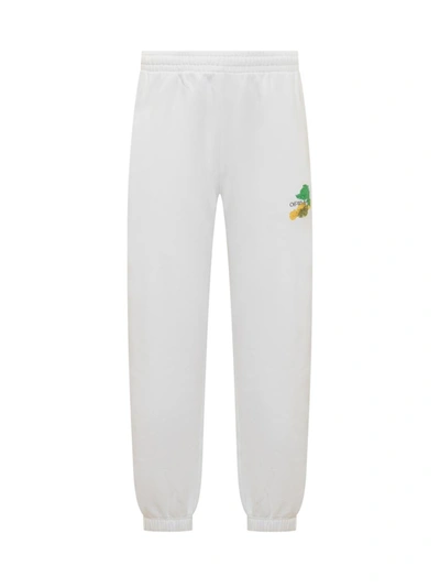Shop Off-white Brush Skate Pants With Logo