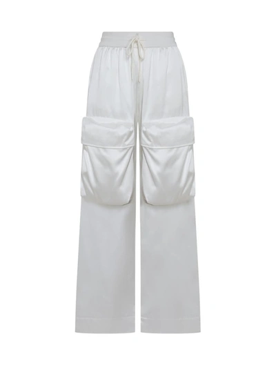 Off-white Duchesse Cargo Trousers In White