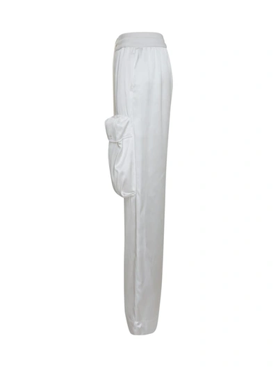 Off-white Duchesse Cargo Trousers In White