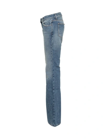 Shop Off-white Flared Arrow Jeans In Blue