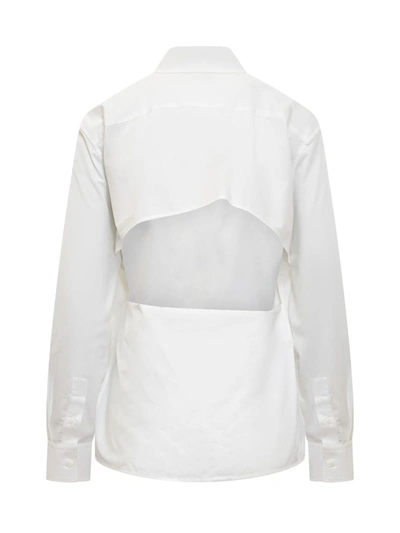 Shop Off-white Poplin Buckle Shirt