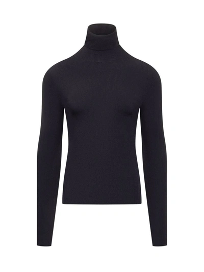 Shop Off-white Turtleneck Sweater In Blue