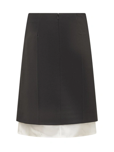 Shop Peter Do Side Slit Skirt In Black