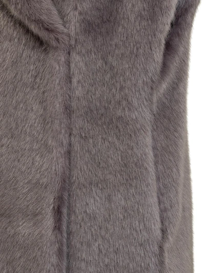Shop Philosophy Di Lorenzo Serafini Fur Vest In Grey