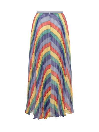 Shop Rochas Long Skirt In Multicolor