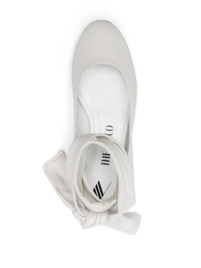 Shop Attico The  Cloe Ballerina Shoes In White