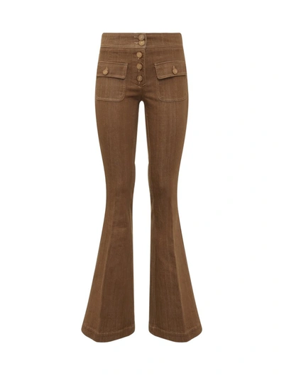 Shop The Seafarer Anais Paw Paw Jeans In Brown