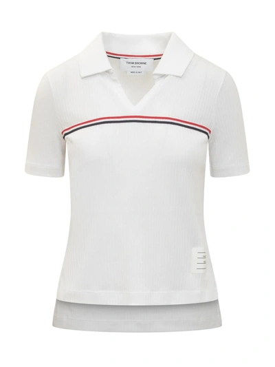Shop Thom Browne Polo In White