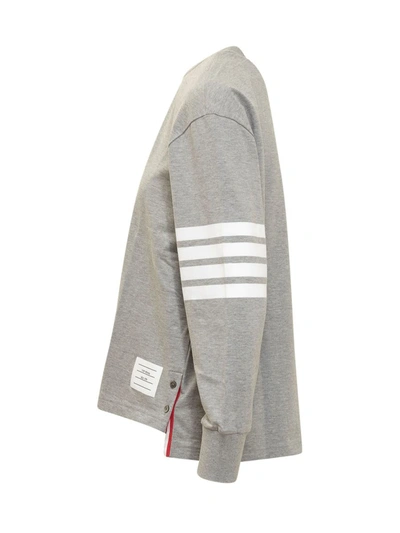 Shop Thom Browne Rugby Jersey In Grey