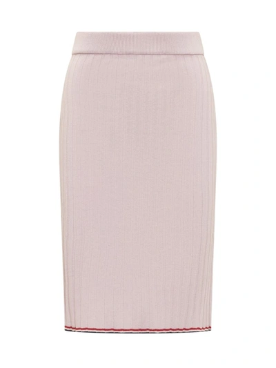 Shop Thom Browne Skirt With Logo In Pink