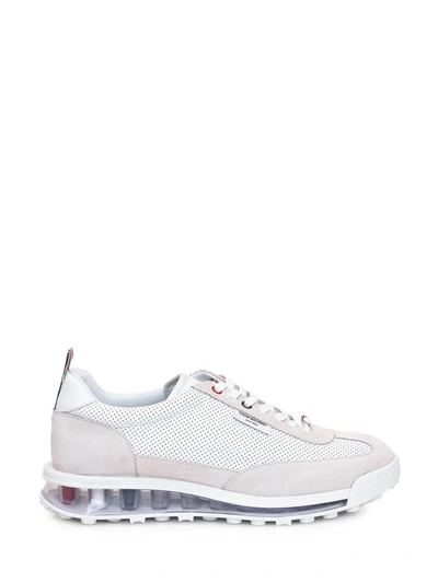 Shop Thom Browne Tech Runner Sneaker In White