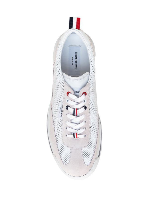 Thom Browne Tech tweed sneakers - White