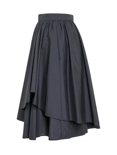 Shop Tory Burch Mohair Ballet Skirt In Black