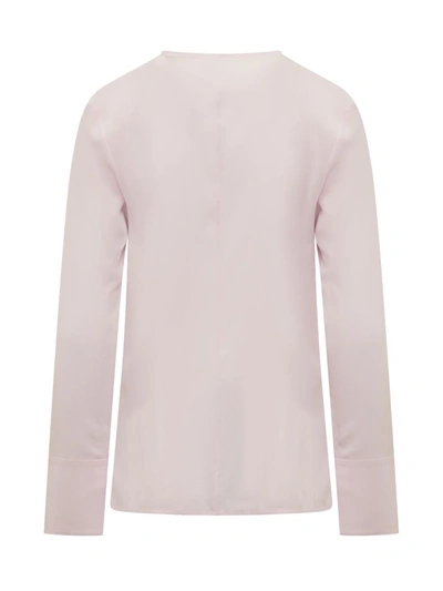 Shop Victoria Beckham Blouse With Cut Out In Pink