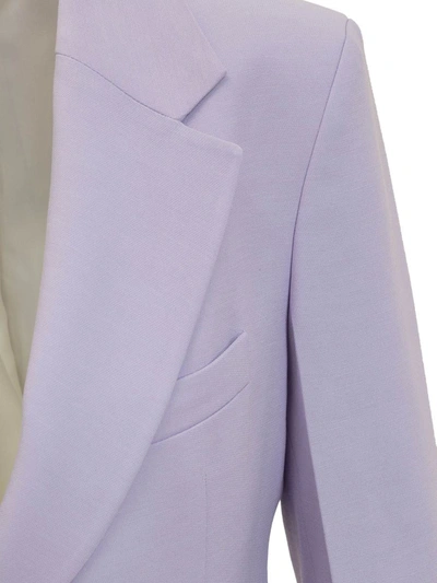 Shop Victoria Beckham Single-breasted Jacket In Purple