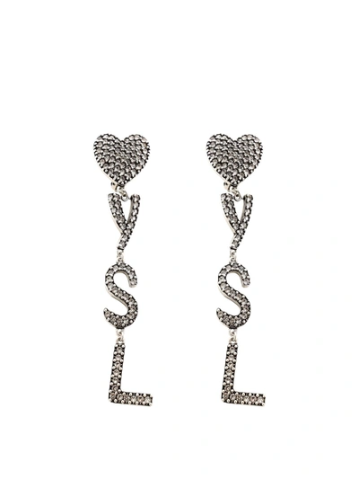 Shop Saint Laurent Earrings Bo Coeur Ysl