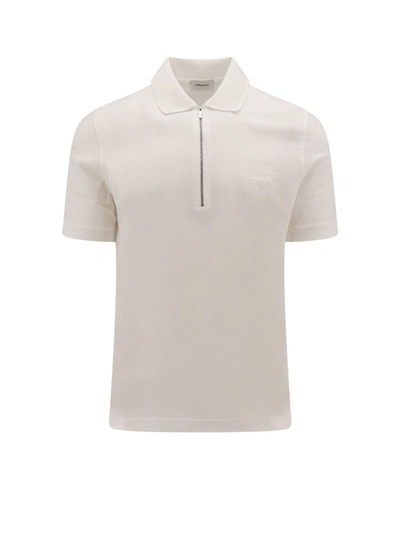 Shop Ferragamo Cotton Polo Shirt With Embroidered Logo