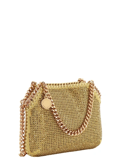 Shop Stella Mccartney Satin Shoulder Bag With All-over Rhinestones