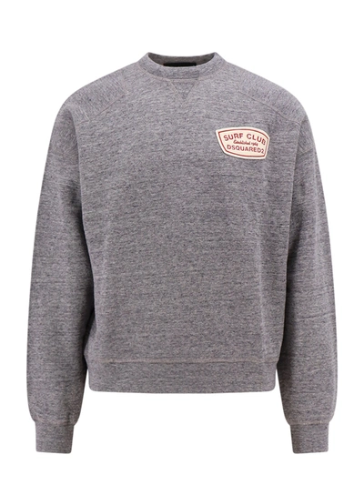 Shop Dsquared2 Cotton Sweatshirt With Frontal Logo Print