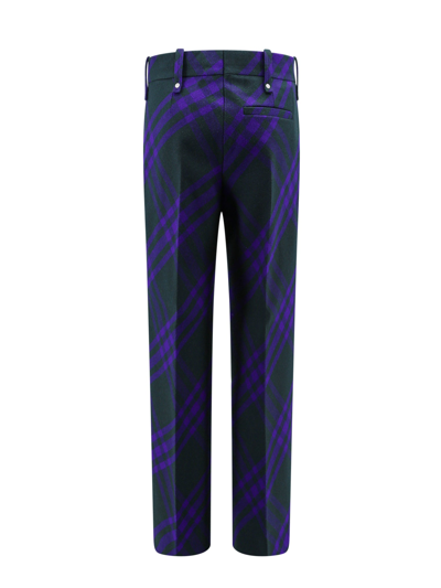 Shop Burberry Check Wool Trouser