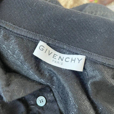 Pre-owned Givenchy Black Tonal Logo Print For Men