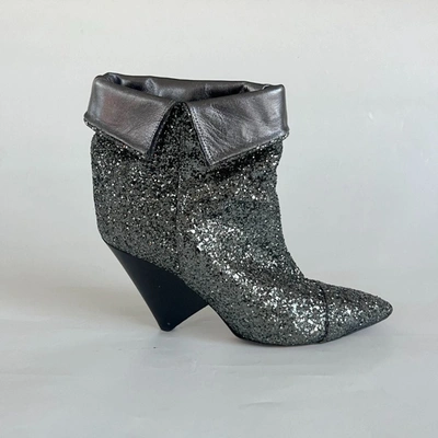 Pre-owned Isabel Marant Luliana Glitter Ankle Boots, 39