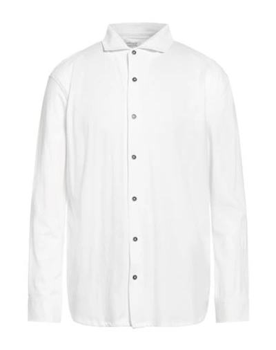 Shop Heritage Man Shirt White Size 46 Cotton, Elastane
