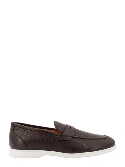 Shop Kiton Leather Loafer