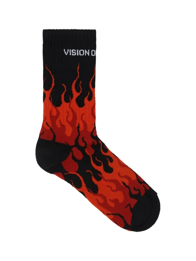 Shop Vision Of Super Socks In Black